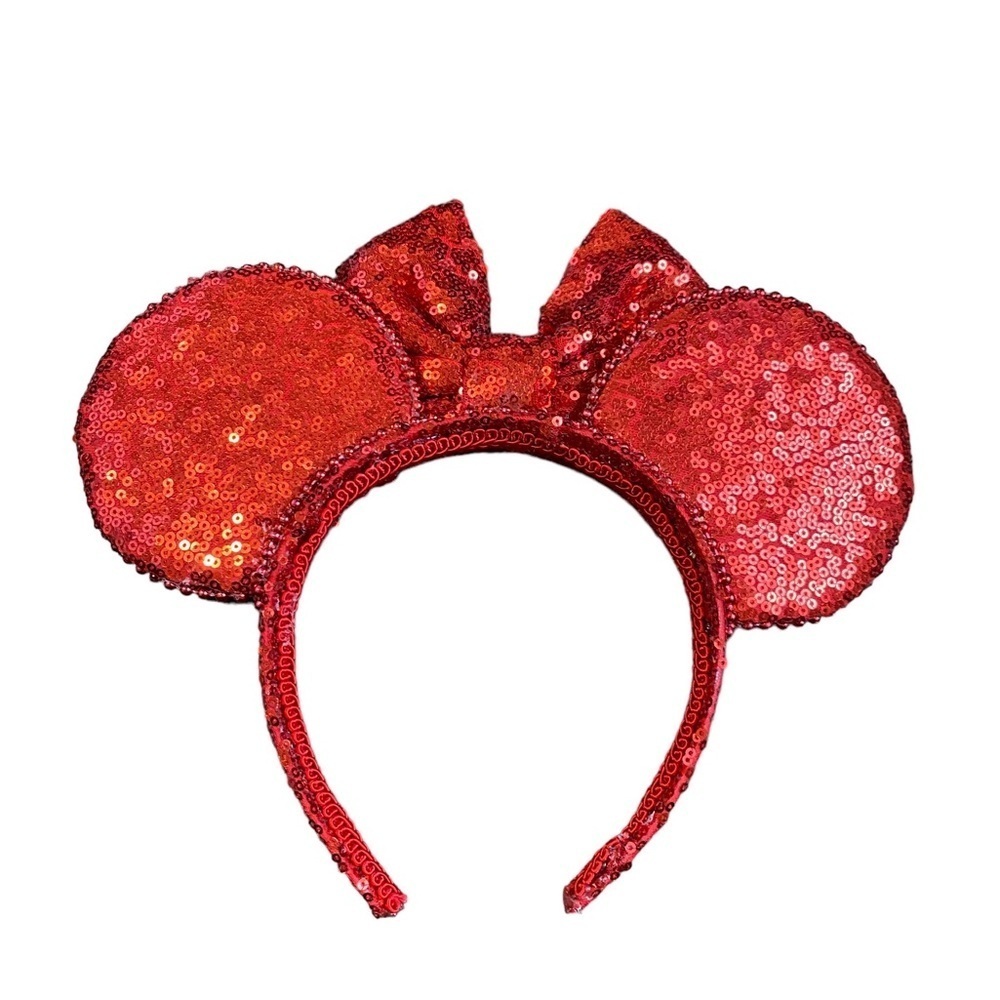 Rare Minnie Red sequinced inspired ears